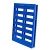 Blue Four-in-One Half-Flat Pallet Tray