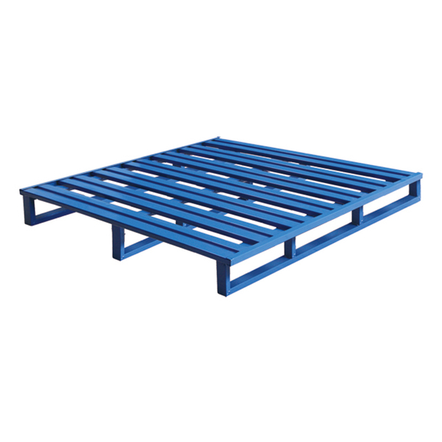 Blue Four-in-One Half-Flat Pallet Tray